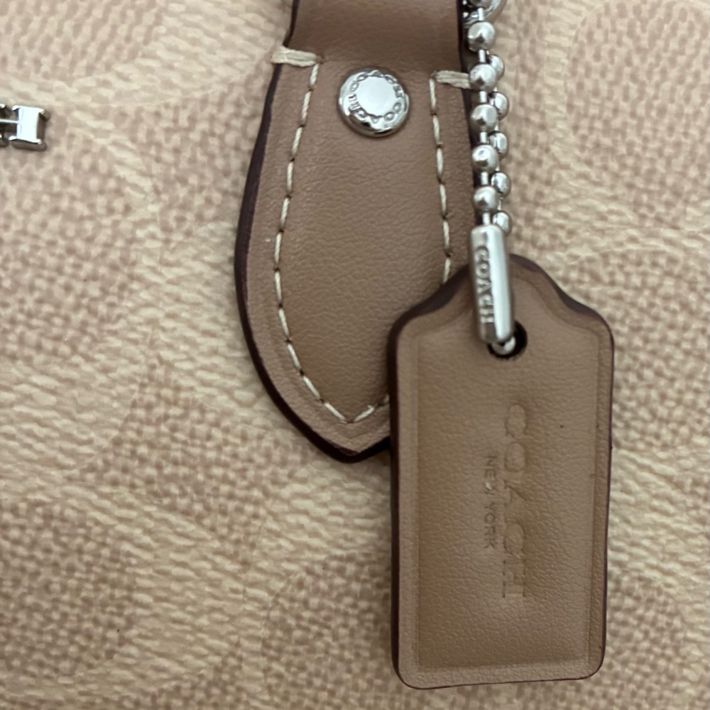Coach Tan and Brown Signature Satchel MINI - Picture 7 of 15